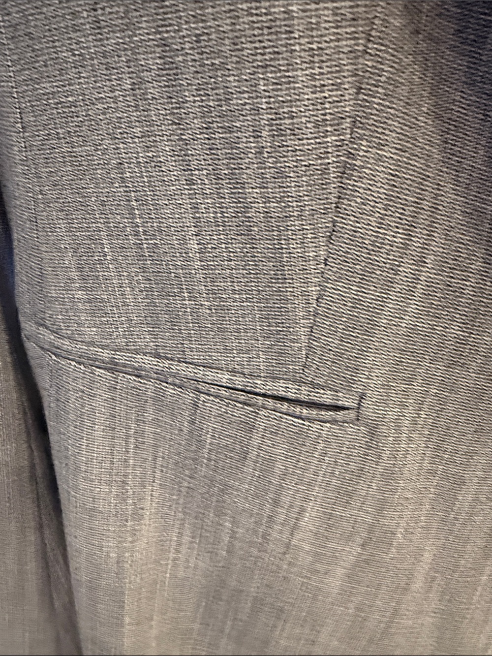 H&M Blue Pinstripe Single-Button Tailored Blazer - Picture 5 of 8